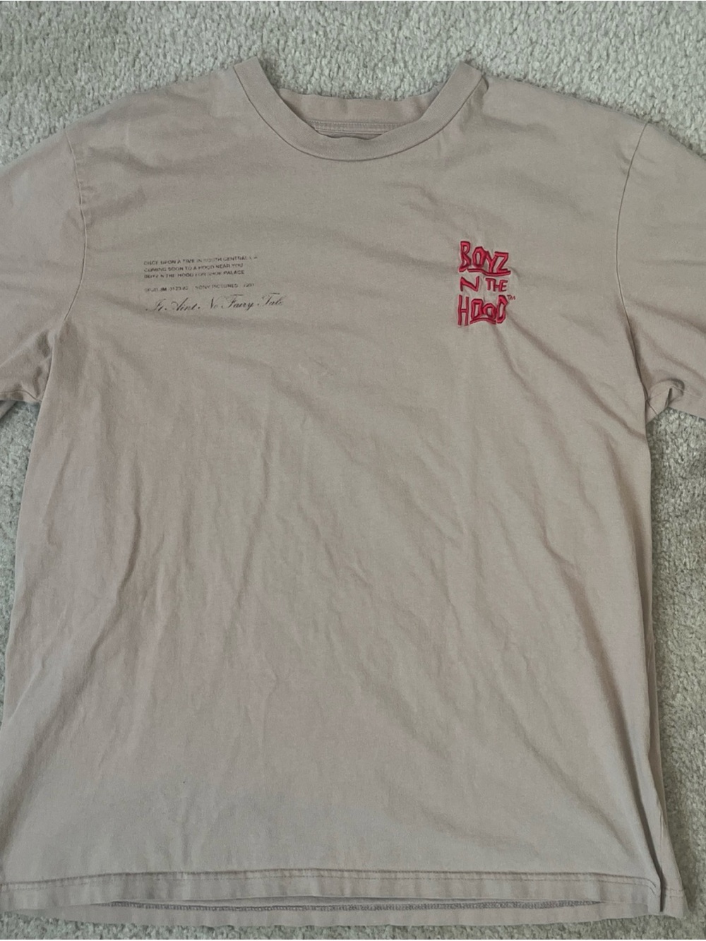 Shoe Palace x Boyz N The Hood Embroidered Graphic Mens XL Tee - Brown